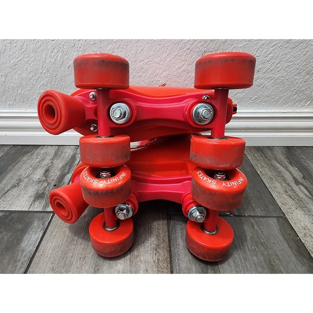 Infinity Roller Skates Cherry Cruise Girls Red Adjustable Med Sz Small 4 Roller